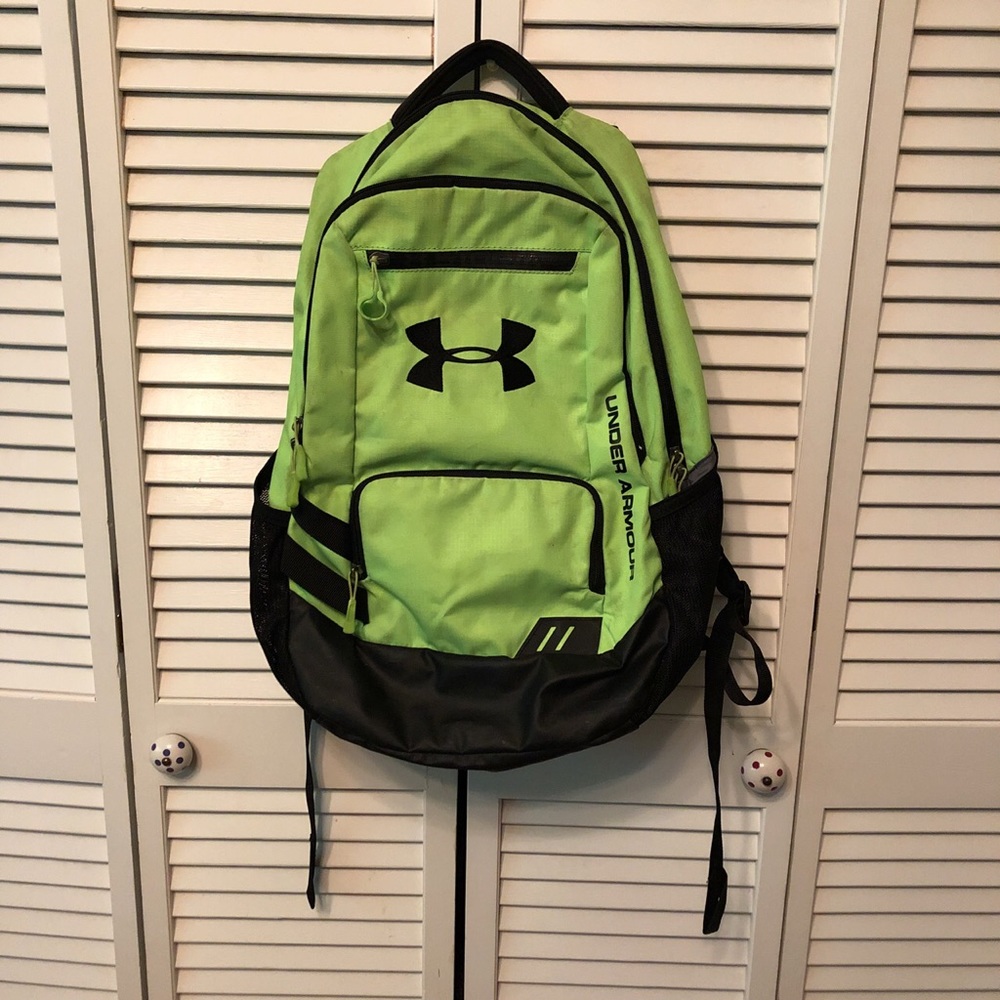 Under Armour storm lime green backpack